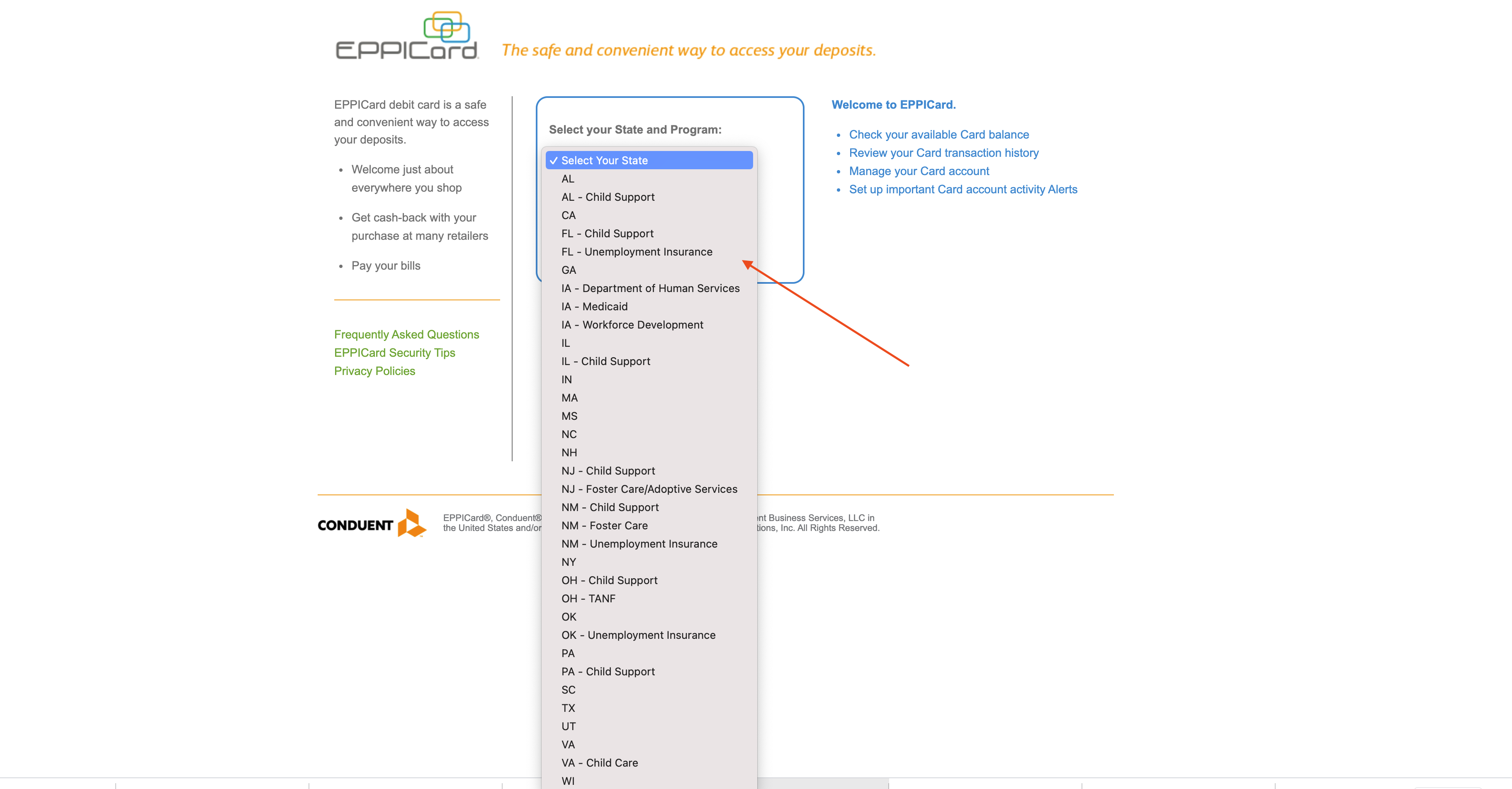 EPPICard Unemployment Login